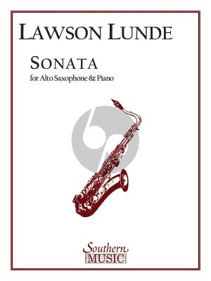 Lunde Sonata for Alto Saxophone and Piano (1959) (Advanced)