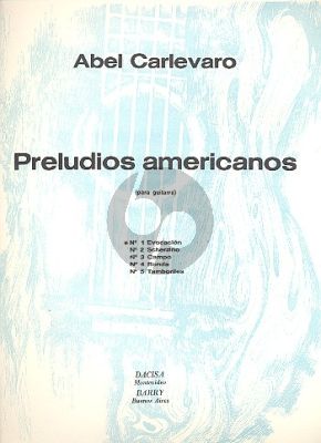 Carlevaro Preludios Americanos No.1 Evocation Guitarra