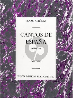 Albeniz Cantos de España Op.232 Piano
