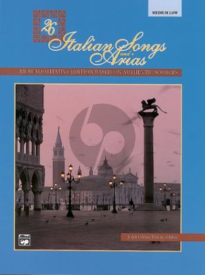 26 Italian Songs and Arias of the 17th & 18th Century Medium - Low CD Only (edited by John Glenn Paton)