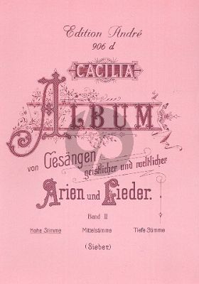 Caecilia Album vol.2 (Hoch) (Geistliche und Weltliche Arien und Lieder) (Italian/German)