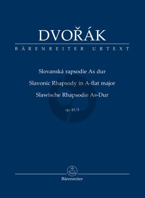 Dvorak Slavonic Rhapsody in A flat major Opus 45 No. 3 Study Score (Robert Simon)