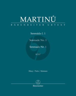 Martinu Serenade No.1 H 217 Clarinet-Horn-3 Violins and Viola (Set of Parts) (edited by Jitka Zichová)