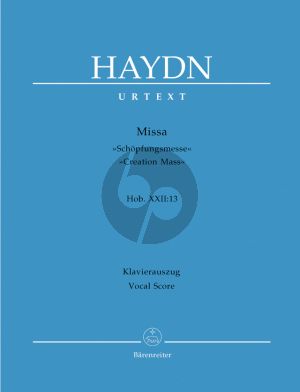 Haydn Schopfungsmesse Hob.XXII:13 Soli-Choir-Orchestra Vocal Score (Herausgeber Irmgard Becker-Glauch)