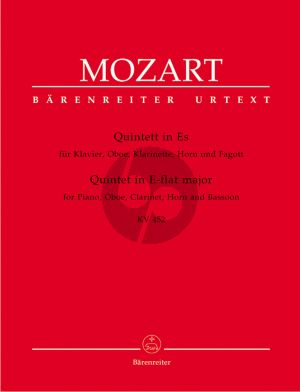 Mozart Quintett Es-dur KV 452 Klavier-Oboe-Klarinette-Horn und Fagott (Part./Stimmen) (Hellmut Federhofer)
