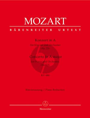 Mozart Konzert KV 488 A-dur No.23 Ausgabe 2 Klaviere (Herausgegeben von Hermann Beck) (Urtext der Neuen Mozart-Ausgabe - Barenreiter)