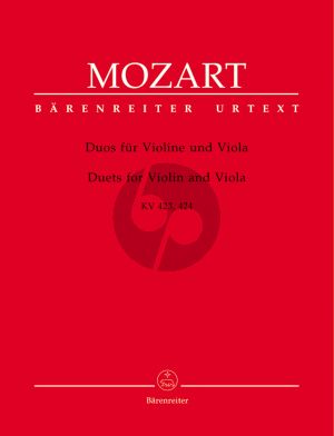 Mozart Duos KV 423 - 424 Violine und Viola (Part./Stimmen) (ed. Dietrich Berke) (Barenreiter-Urtext)