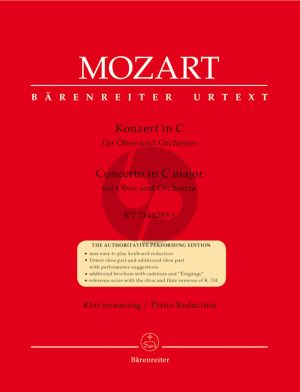 Mozart Concerto C-major KV 314 (285d) Oboe-Orchestra (piano reduction) (edited by F.Giegling)