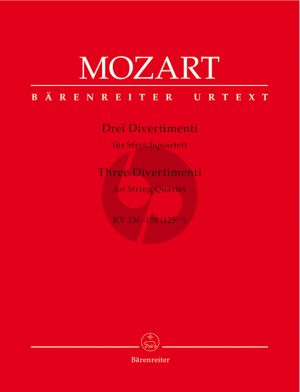 Mozart 3 Divertimenti KV 136 - 137 - 138 (125 A-B-C) 2 Vi.-Va.-Vc. (Stimmen)