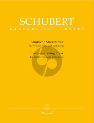 Schubert Trios B-dur D 471 & B-dur D 581 Violine-Viola und Violoncello (Stimmen) (Werner Aderhold)