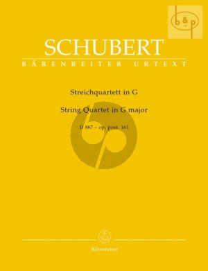 String Quartet G-major D.887 (Op.Posth.161)