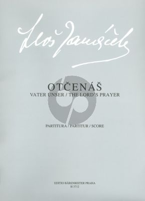 Janacek Vater Unser (Otcenas) Gemischtes Chor-Harfe-Orgel Partitur