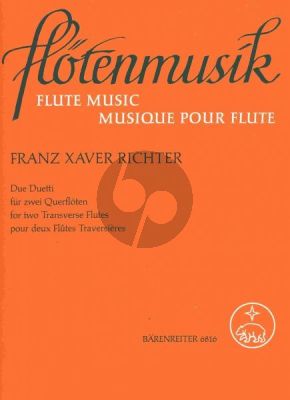 Richter 2 Duette (D-major and e-minor) (2 Flutes) (edited by Hugo Ruf)