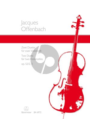 Offenbach 2 Duets Op.52 No.2 & 3 for 2 Violoncellos (ed K.Storck)