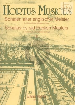 Sonaten alter Englischer Meister Vol.3