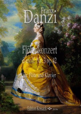 Danzi Konzert d-moll No. 3 Op. 42 Flöte-Streicher-Bc (Klavierauszug) (piano red.)