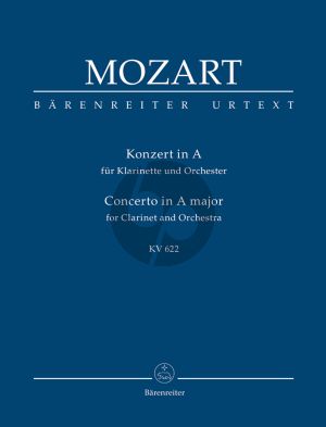 Mozart Konzert A-dur KV 622 Klarinette-Orchester (Studienpart.) (Franz Giegling) (Urtext der Neuen Mozart-Ausgabe)