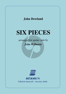 Dowland 6 Pieces for Guitar (arr. John W. Duarte)
