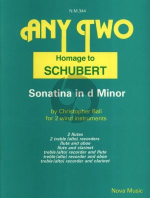 Ball Any Two - Homage to Schubert - Sonatina in d-Minor for 2 Wind Instruments