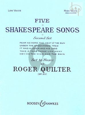 5 Shakespeare Songs Op.23
