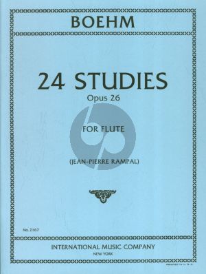 Boehm 24 Etudes Caprices Op. 26 Flute (edited by Jean-Pierre Rampal)