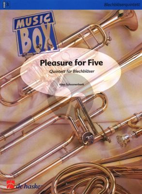 Schoonenbeek Pleasure for Five for Brass Quintet (Score/Parts)