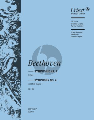 Beethoven Symphonie No.4 B-dur Op.60 Partitur (Bathia Churgin)