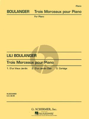Boulanger 3 Morceaux Piano solo (1914)