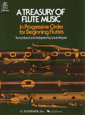 Treasury of Flute Music for Flute and Piano (L. Moyse) (In Progressive Order for Beginning Flutists)
