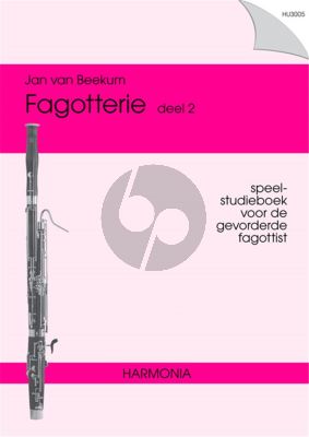 Beekum Fagotterie Vol.2 Speel- Studieboek gevorderde Fagottist