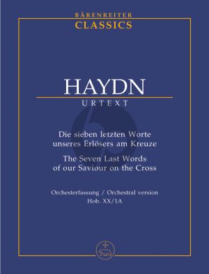 Haydn 7 Letzten Worte unseres Erlosers am Kreuze Taschenpartitur (Orchesterfassung)