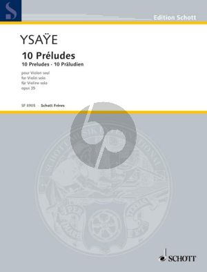 Ysaye 10 Preludes Op.35 Violin solo
