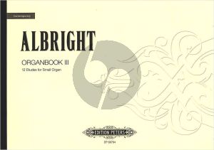 Albright Organbook 3 12 Etudes