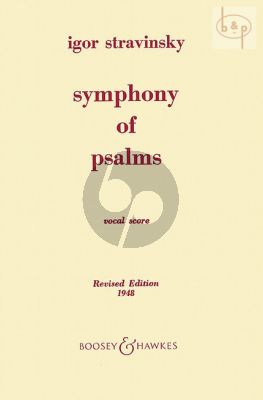 Symphony of Psalms (Mixed Choir-Orchestra) (Vocalscore)
