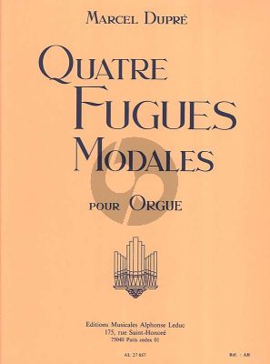 Dupre 4 Fugues modales Opus 63 Orgue