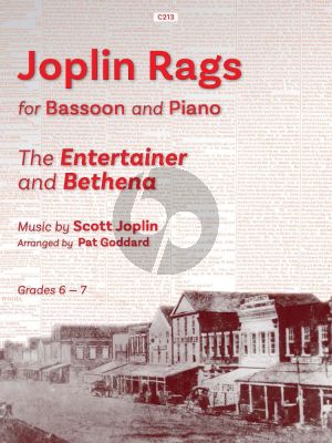 Joplin Rags - The Entertainer and Bethena for bASSOON and Piano (Arranged by Pat Goddard) (Grades 6 - 7)
