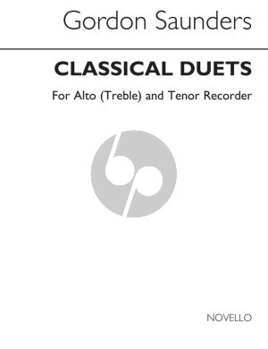 Saunders Classical Duets for Treble and Tenor Recorder