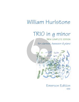 Hurlstone Trio g-minor for Clarinet, Bassoon and Piano Score and Part (New Complete Edition)