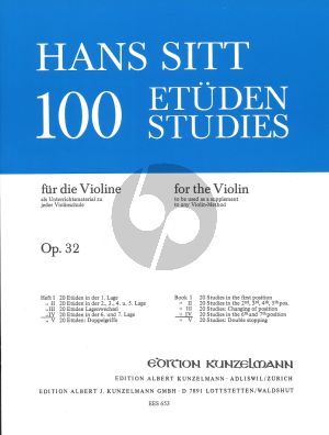 Sitt 100 Etuden Op.32 Vol.4 Violine (20 Etuden 6 & 7 Lage)