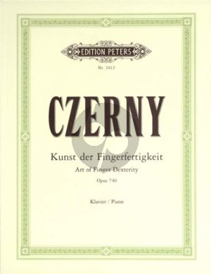 Czerny Kunst der Fingerfertigkeit Op.740 Piano