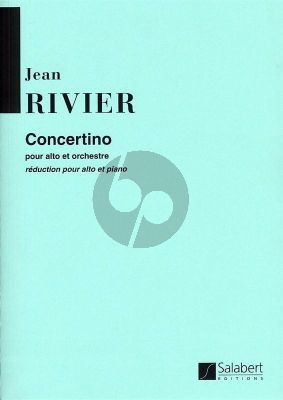Rivier Concertino pour Alto et Piano