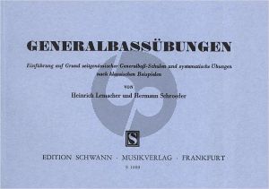 Lemacher-Schroeder Generalbassubungen