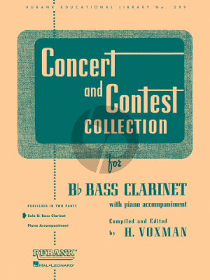Concert-Contest Collection Bass Clarinet Part (edited by Himie Voxman)
