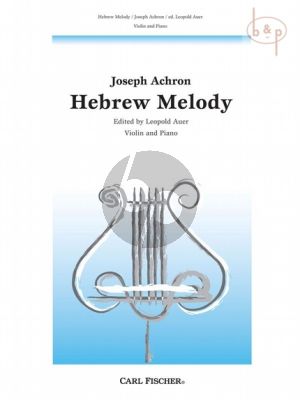 Hebrew Melody Op. 33 Violin and Piano