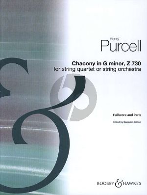 Purcell Chaconne G-Minor (String Quartet or String Orchestra Score and Parts) (arr. Benjamin Britten)