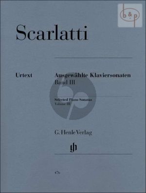 Scarlatti Ausgewahlte Sonaten Vol.3 Klavier (edited by Bengt Johnssohn)