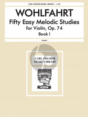 Wohlfahrt 50 Easy Melodious Studies Op.74 Vol.1 violin