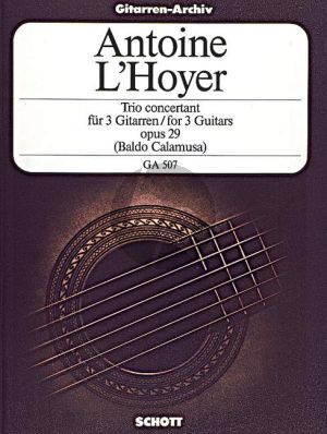 L'Hoyer Trio Concertant Op.29 3 Guitars (Score/Parts)