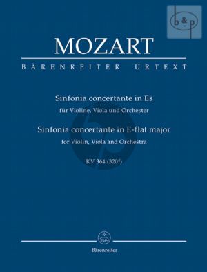 Sinfonia Concertante E-flat major KV 364 (Violin-Viola-Orch.) (Study Score)