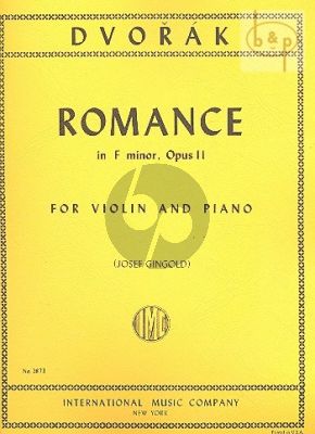 Dvorak Romance f-minor Op.11 Violin-Piano (Josef Gingold)